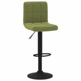 Cumpara ieftin Scaun de bar, verde deschis, catifea