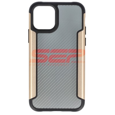 Toc TPU+PC Carbon Fiber Apple iPhone 11 Pro Gold foto