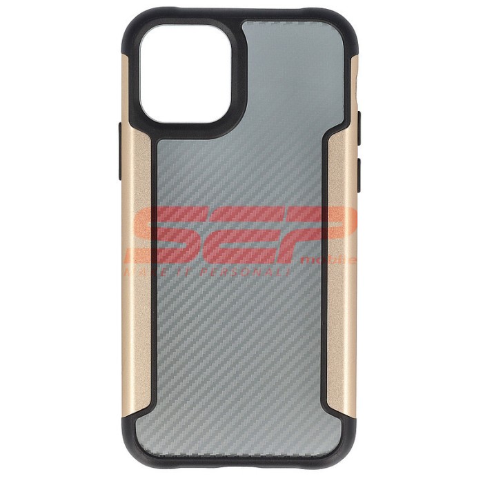 Toc TPU+PC Carbon Fiber Apple iPhone 11 Pro Gold
