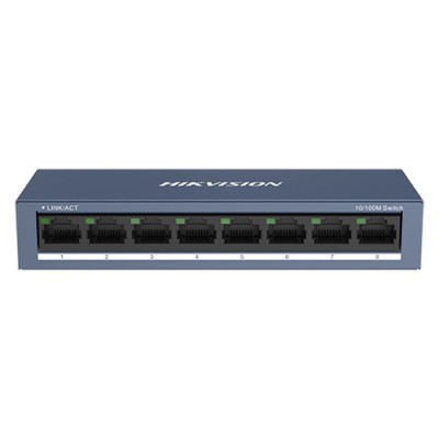 Switch 8 porturi 10/100 Mbps RJ45 - Hikvision DS-3E0108-O SafetyGuard Surveillance foto