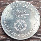 (M199) MONEDA GERMANIA DEMOCRATA (RDG, DDR) -10 MARK 1974, COMEMORARE 25 ANI DDR, Europa