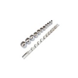 Set chei tubulare, 12 unghiuri 3/8", 11 piese, Asta