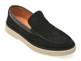 Cumpara ieftin Mocasini OTTER negri, J260016, din piele intoarsa