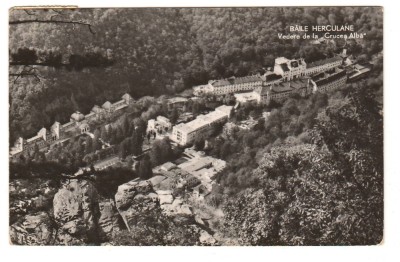 CPIB 21632 - CARTE POSTALA - BAILE HERCULANE, VEDERE DE LA &amp;quot;CRUCEA ALBA&amp;quot;, RPR foto