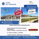 Casa Batraneasca Saraiu, Constanta - 2564mp Teren, 4 Camere, Anexe, Investitie Rurala - REDUCERE 5000 Euro