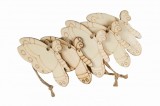 Accesorii pentru activitati crafts pirogravura lemn,fluture,7x7cm,5 bucati set