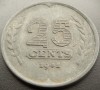 Moneda istorică 25 CENTS - OLANDA, anul 1941 * cod 5112, Europa, Zinc