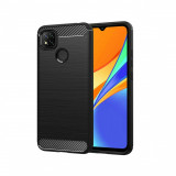 Cumpara ieftin Husa Compatibila cu Xiaomi Redmi 9C / Redmi 9C NFC Techsuit Carbon Silicone Negru, Carcasa