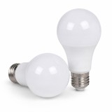 Cumpara ieftin Set 2 becuri LED E27 5W, lumina alb cald, consum redus de energie, iluminare uniforma pentru locuinta, birou si spatii comerciale