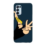 Husa compatibila cu Oppo A54 5G model Johnny Bravo Whoa, mama!, Silicon, TPU, Viceversa, Transparent, Carcasa