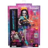 Papusa cu animal de companie, Monster High, Skelita Calaveras, JHK34