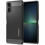 Cumpara ieftin Husa pentru Sony Xperia 5 V, Spigen Rugged Armor, Black