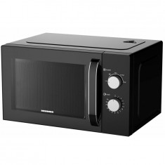 Cuptor cu microunde Heinner HMW-M2535BK, 25 l, 850 W, Control mecanic, Timer, Negru