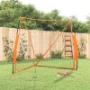 VidaXL Plasă baseball portabilă portocaliu/negru 183x182x183cm oțel/PE 93737