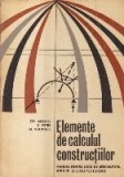 Elemente de calculul constructiilor, Manual pentru licee de specialitate, anul IV si scoli postliceale