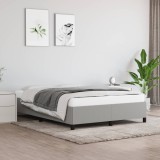 Cumpara ieftin Cadru de pat fără saltea, gri deschis, 140x190 cm, textil
