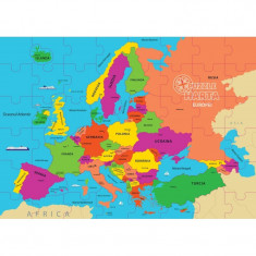 Puzzle geografic Harta Europei Dino Toys, 69 piese, 6 ani+ foto