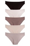 Cumpara ieftin Set 5 perechi de chiloti din bumbac, pentru dama, 33000, Nude