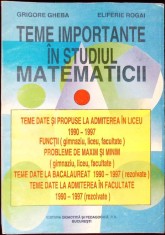 TESTE IMPORTANTE IN STUDIUL MATEMATICII-GRIGORE GHEBA, ELIFERIE ROGAI-259642 foto