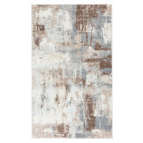 Covor modern ROSE 506, bej/maro, polipropilenă/polyester, 2500gr/mp, 200x300 cm, Dreptunghi, Polipropilena