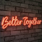 Cumpara ieftin Decoratiune luminoasa LED de perete Better Together Rosu 84x16x2 cm