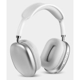 Casti wireless, sunet de inalta calitate, anulare a zgomotului si design pliabil, conexiune bluetooth, control volum, alb/gri