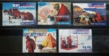 Teritoriile Antarctice Australiane 1997, 50 ani de la &icirc;nființarea Cercetări Antarctice serie 5v neștampilată, Nestampilat