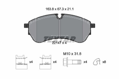 TEXTAR 2214701 Q+ set placute frana,frana disc foto