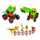 Cumpara ieftin Set tractor + figurine dinozaur, 5-7 ani, 3-5 ani
