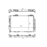 Radiator racire Mercedes Clasa C (W202), 1993-01.1998 Model C280 (2, 8 V6 145kw), C36 Amg (3, 6 R6 206kw) Benzina, tip climatizare Cu/fara AC, cutie, SRLine