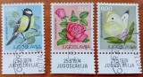YUGOSLAVIA-1974-"FL05A&amp;FAUNA" LOT 3 V.-stampil.-Vezi-Scan