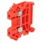Conector de șine 0,5-6mm&sup2; 1 pistă 2 borne roșu TS35