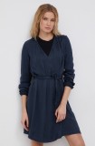 Superdry Rochie culoarea bleumarin, mini, evazata