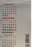 Calendar triptic cu planner magnetic 2026