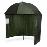 Umbrela pescuit 200x220 cm, cu perete lateral detasabil si ferestre, reglabil pe inaltime si unghi, otel si Oxford impermeabil, verde Household NewTre