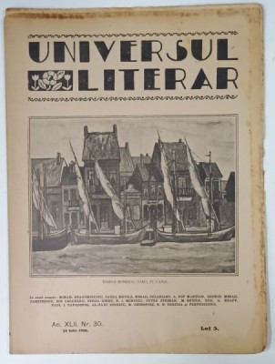 UNIVERSUL LITERAR , No. 30 , 1926 foto