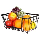 Cos pentru Fructe si Legume Metalic Negru 32x20x13,5cm Handy KitchenServ