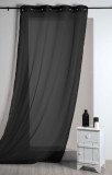 Perdea neagra confectionata Lisa Noir 135&times;260 cm