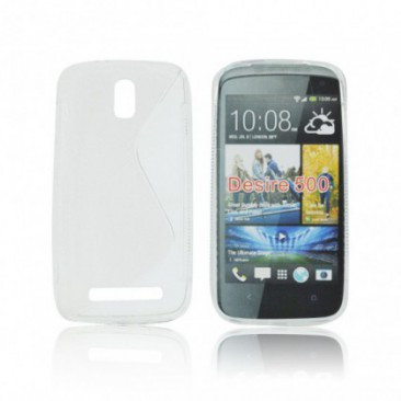 HUSA SILICON S-LINE HTC DESIRE 510 TRANSPARENT foto