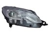 Far Peugeot 2008, 03.2013-06.2016, partea Dreapta, cu lumina timp de zi tip LED; tip bec H7+H7+PWY24W; electric; argintiu; fara motor, DEPO