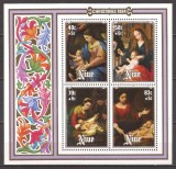 NIUE 1984 PICTURA CRACIUN ( bloc dantelat ) MNH, Nestampilat