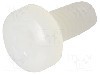 Surub M3, 6mm, poliamida, pas filet 0,5, ESSENTRA - 50M030050P006