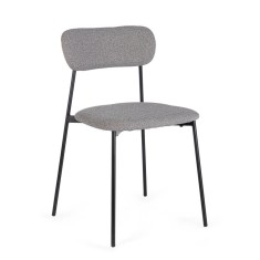 Set 4 scaune negru gri Inka 45x49x78h