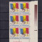 ROMANIA 1990 LP 1233 REVOLUTIA POPULARA DIN ROMANIA BLOC DE 6 TIMBRE MNH