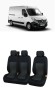 Set huse scaune Premium dedicate Renault Master 2+1 (2000-2014), Umbrella
