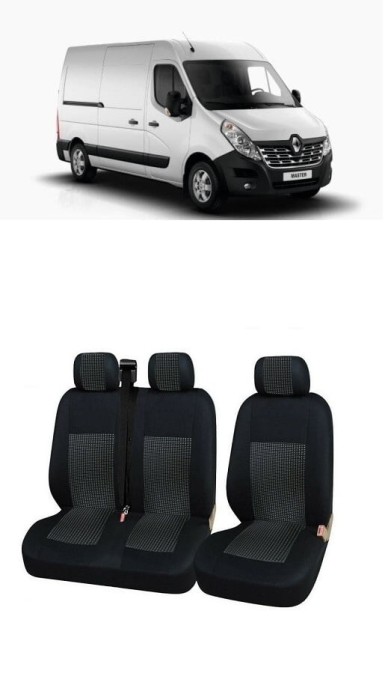 Set huse scaune Premium dedicate Renault Master 2+1 (2000-2014)