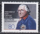 Germania 1986 - 200 de ani de la moartea lui Frederic cel Mare, MNH, Nestampilat