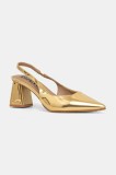 Bianco pumps BIAMARALYN culoarea auriu, cu toc drept, cu toc deschis, 11240941