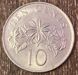 C50 - Moneda foarte veche - Singapore - 10 centi - 1985