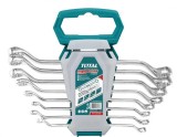 Cumpara ieftin Set 8 chei inelare cu cot TOTAL Industrial - 6-22mm